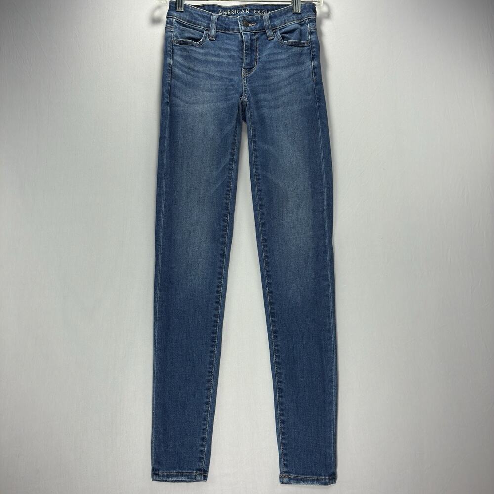 American Eagle Women’s 000 Jegging Next Level Stretch Skinny Jeans Blue